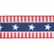LaRibbons 2 1/2" Wired Ribbon | Red/White/Blue Stars and Stripes | 10 Yard Roll